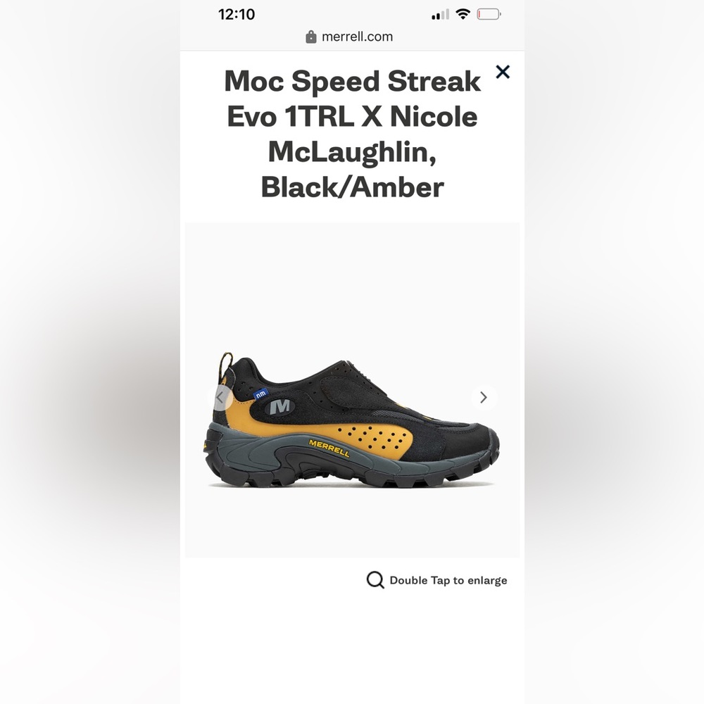 NEW Men’s 10.5, 1TRL Merrell X NMC Moc Speed Streak Evo SE X in Black/Amber - Picture 2 of 11